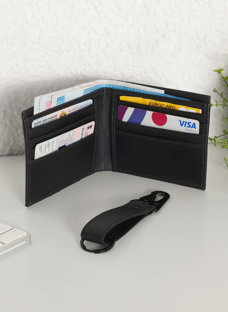 Robert Wood Saffiano Wallet & Key Ring With Gift Set